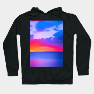 STYLISH PURPLE TINGED OCEAN SUNSET Hoodie